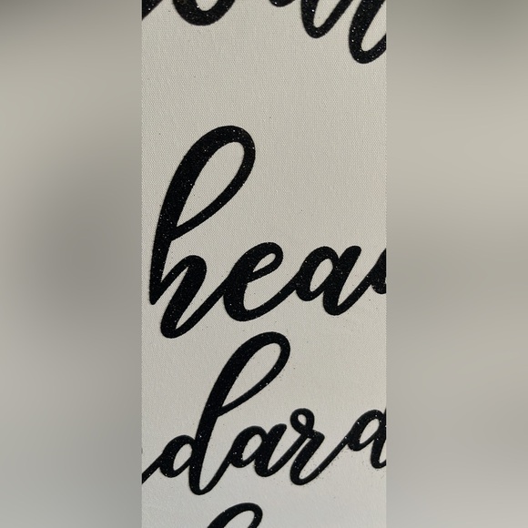 Coco Chanel 20x30 Black Glitter Canvas Wall Art - Picture 3 of 3